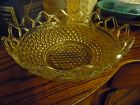 Imperial  Belmont diamond bowl with crochet open lace edge 10.25"