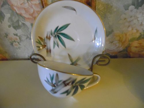 Noritake Canton #5027 Bamboo cup and saucer