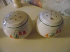 Vintage Posy shop salt and pepper shakers Triumph China ridges