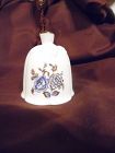 AOFI porcelain bell with blue flowers Bell collectors Club bell