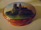 Antique Ribe Domkirke souvenir porcelain trinket box