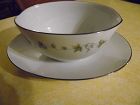 Noritake Lexington pattern 6435 gravy boat with attached liner PERFECT