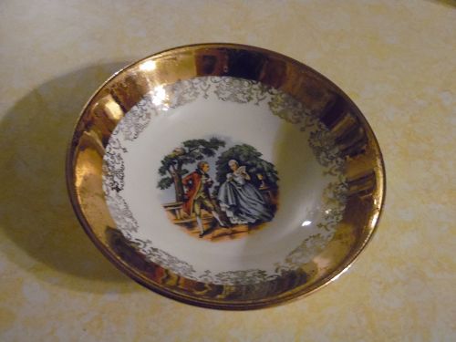 Sabin Crest O Gold 5.5" fruit dessert bowl