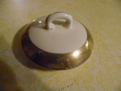 Sabin Crest O Gold sugar bowl lid, loop handle