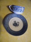 Vintage Currier and Ives cup and saucer Royal China