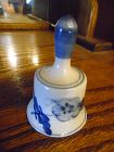 Delft Holland collector bell 3" windmill and flower