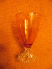Anchor Hocking amber Boopie or Berwick juice / wine glass 4.5"