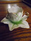 Vintage Ucagco demitasse water lily shape cup and saucer