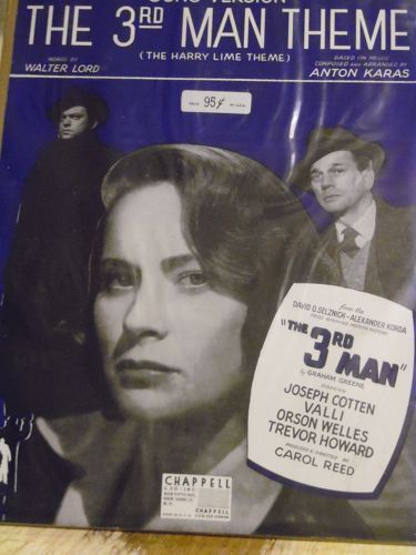 The 3rd Man Theme aka The Harry Lime Theme sheet music1949 Anton Karas