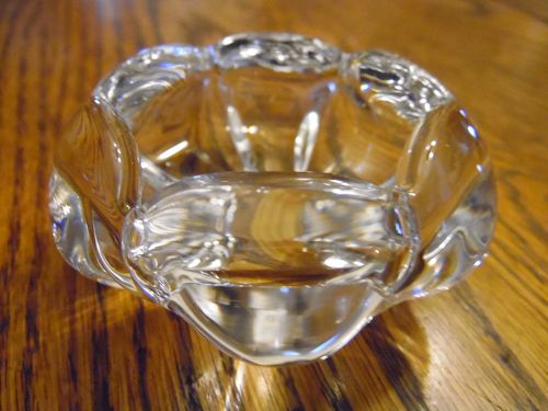 Vintage 1960s Orrefors Swedish crystal ashtray