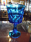 Vintage Noritake Perspectives blue goblet 6.5"