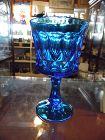 Noritake Perspectives blue wine goblet 4.78"