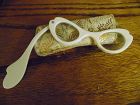 Vintage Lorgnette folding cat eye magnifier glasses