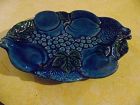 Inarco Mood Indigo blue fruit relish plate