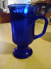 Vintage Anchor Hocking cobalt blue Irish coffee mug
