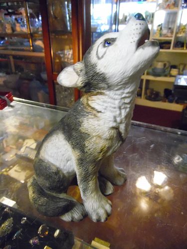 Lenox Grey wolf pup porcelain figurine Smithsonian Collection 1992