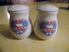 B & D Heart barn and geese shakers