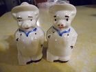 Vintage Shawnee farmer pig salt and pepper shakers