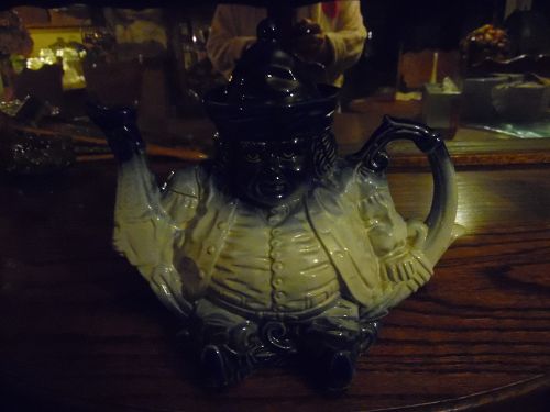 Cobalt flo blue English toby tea pot