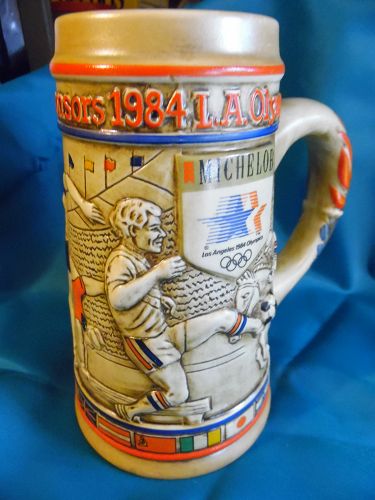 Anhauser Busch Michelob 1984 LA Olympics commemorative beer stein
