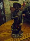 Homco style old man with shovel figurine 12"