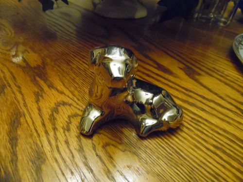 Dansk Silver plate dog paperweight