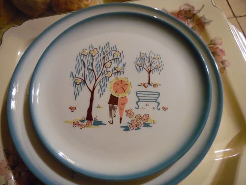 Brock of California Forever Yours salad luncheon plate 9"