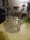 EAPG Tarentum  Verona waffle and star band water pitcher