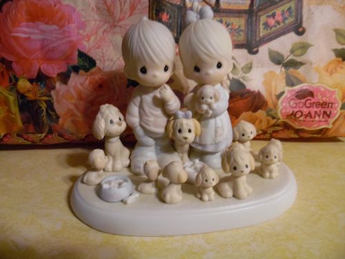 Precious Moments The Good Lord Has Blessed Us Tenfold  large figurine