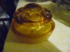 LE Smith Moon and Stars amber lid for small  tea canister