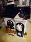 Adorable King May Haunted House Halloween cookie jar