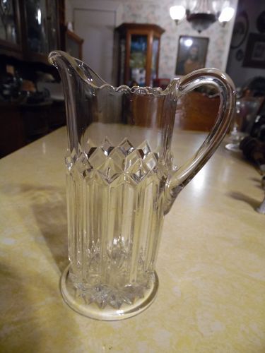 Westmoreland EAPG Creamer Esther or Prism and block pattern 5 7/8"