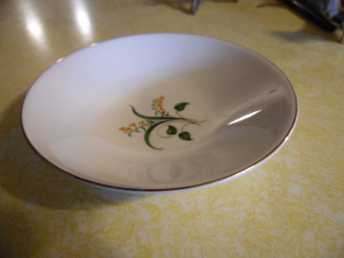 Edwin Knowles China Forsythia pattern dessert bowl