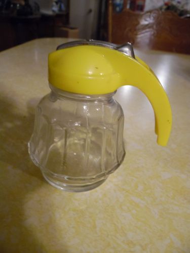 Federal Housewares vintage yellow syrup molasses dispenser