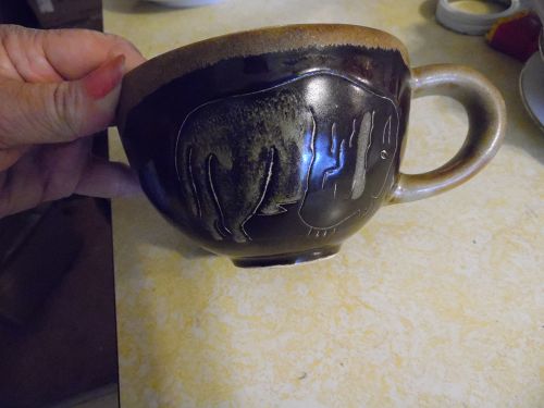 Mara Pottery latte soup mug Buffalo