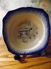 Early American by Salem fruit sauce bowl flow blue