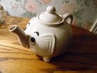 Whimsical Norcrest Grey Elephant Teapot