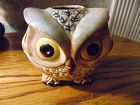 Adorable vintage ceramic owl tea lite holder, 1970's