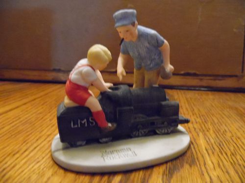 Gorham Norman Rockwell ltd Ed Engineers figurine Massachussets Mutual