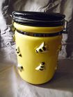 Department 56 Bee BUZZ airtight cookie canister jar