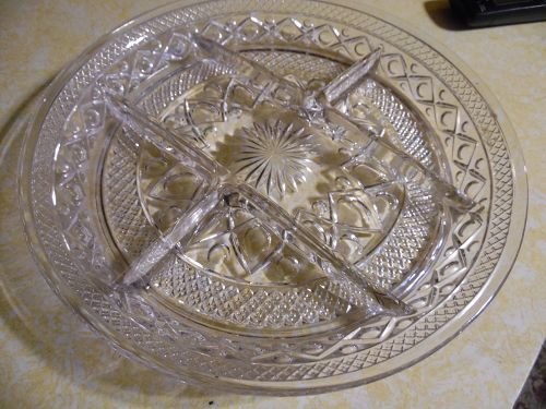 Imperial Cape Cod 5 part divided relish tray #1602 & #160