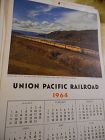 Union Pacific Railroad calendar 1964 12.5 x 23 Complete