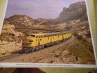 Union Pacific  Domeliner City of St Louis color print late 50s