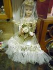 Vintage American Character bride doll 17.5"