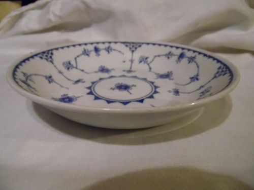 Furnivals Denmark Blue 7 1/2 coupe soup bowl Made in England