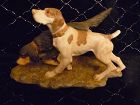 The Hunters hunting dogs figurine by Homco 1990