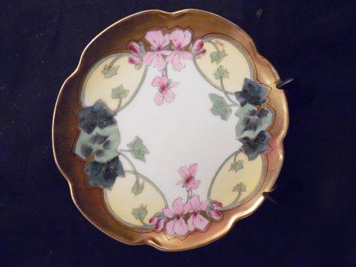 Haviland Limoges Stouffer Studios cabinet plate artist Harry E.Michel