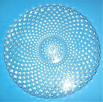 Lovely Duncan Miller clear hobnail punch underplate