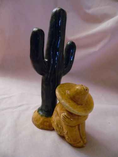 Vintage souvenir shakers Grand Canyon AZ Mexican and Cactus