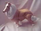 Large ceramic Lassie collie dog figurine